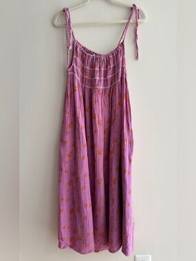 Free People Azure Maxi Dress, Lilac Tempest Combo, Size Small